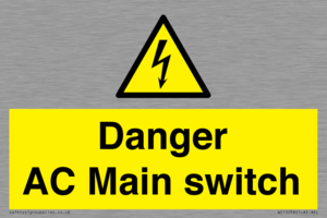 Danger AC Main switch 
